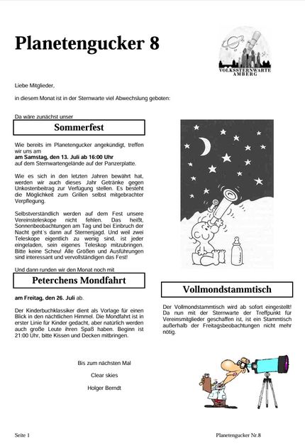 Ausgabe8 "Der Planetengucker"