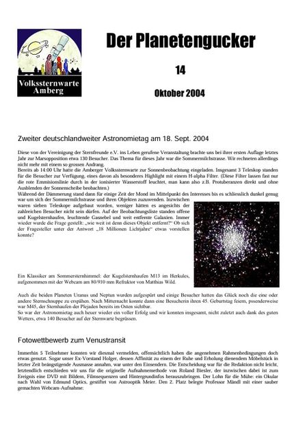 Ausgabe14 "Der Planetengucker"