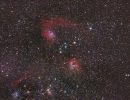 Nebel im Sternbild Auriga (Fuhrmann): IC 405, IC 417 und IC410