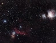 Die Nebel im Orion mit 200mm Brennweite