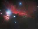 IC 434 und NGC 2024 Pferdekopfnebel und Flammennebel