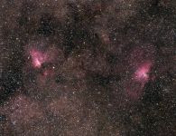 M17 und M16 mit 432mm Brennweite