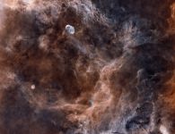 Mondsichelnebel und Umgebung