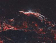 NGC 6960 Hexenbesen Nebel (westlicher Schleiernebel) mit Umgebung