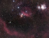 Orionkomplex mit 135mm und F2.0 (2019-02-22)